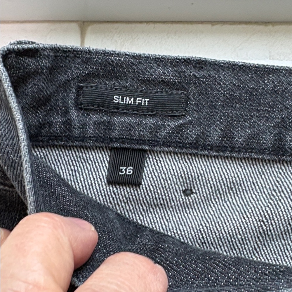 ZEGNA Roccia 5-Pocket 100% Cotton Slim City Fit Black Jeans, UEL 48A8, size 36NR - Picture 10 of 16